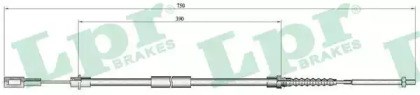 Трос ручного тормоза C0643B LPR
