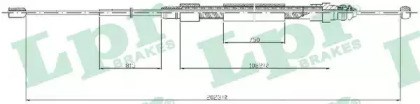 Трос ручного тормоза задний, правый/левый C0715B LPR