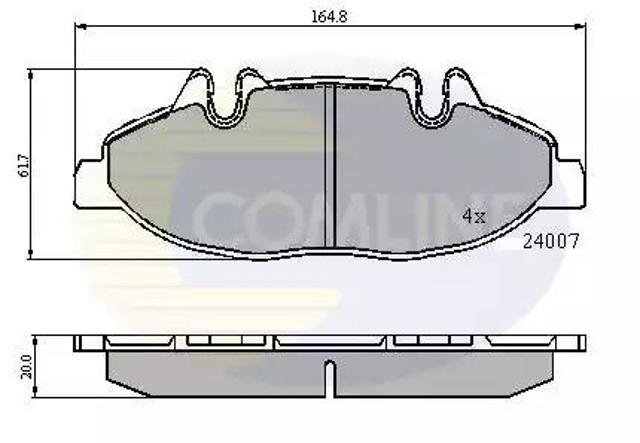 Колодки передние CBP01305 COMLINE