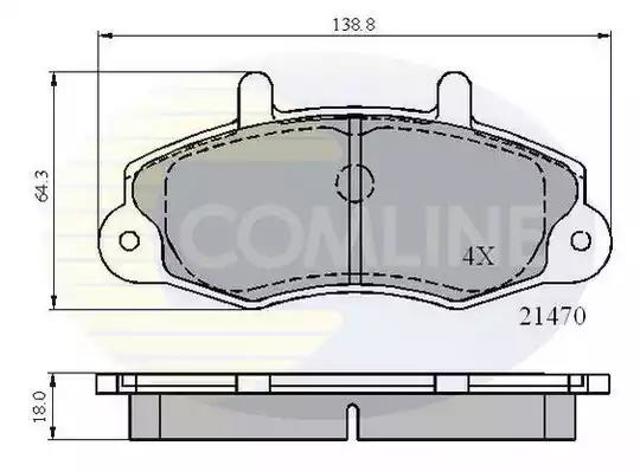 Колодки тормозные CBP0132 COMLINE