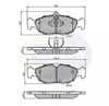 Передние тормозные колодки CBP0134 COMLINE