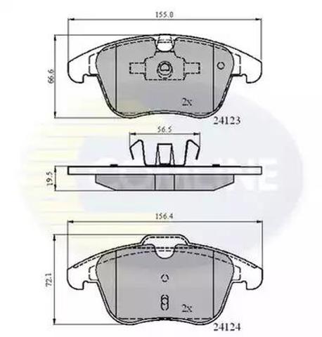 CBP01591 COMLINE Передние тормозные колодки купить в Каменское