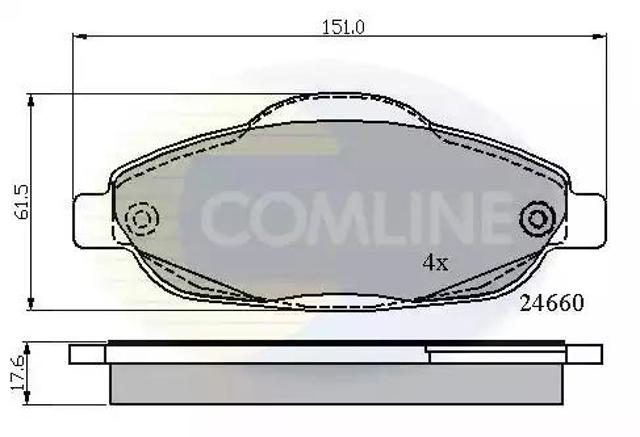 Колодки CBP01765 COMLINE