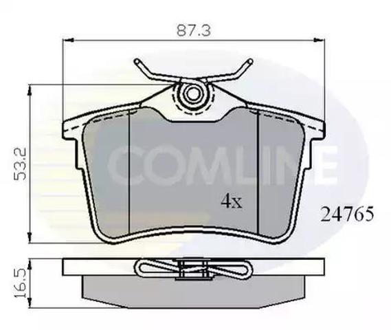 Колодки тормозные дисковые комплект CBP01797 COMLINE