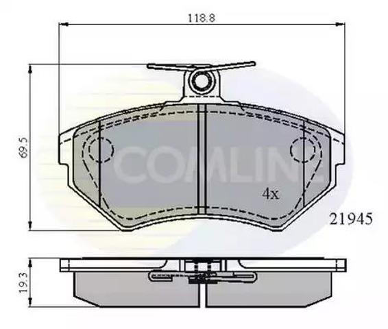 Колодки тормозные CBP0736 COMLINE