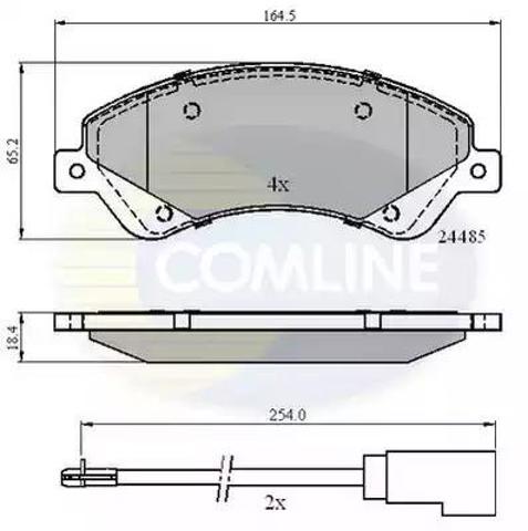 Колодки CBP21511 COMLINE