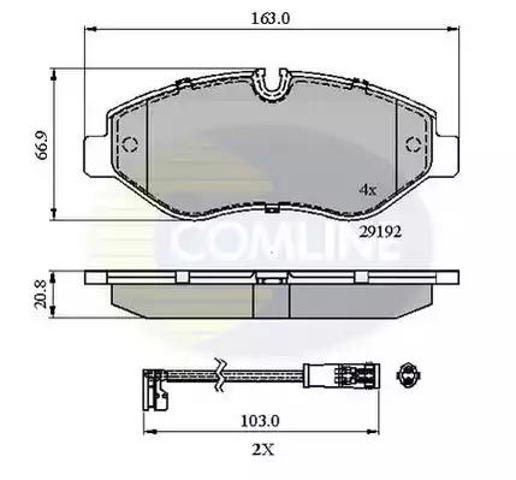 CBP21555 Передние тормозные колодки купить Житомир