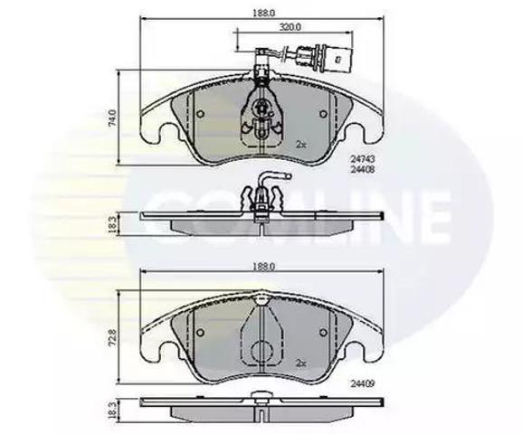 Колодки CBP21789 COMLINE