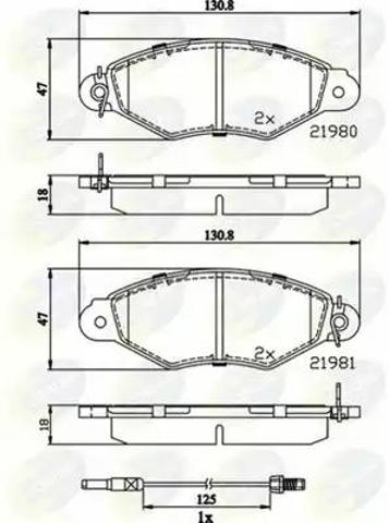 Колодки передние CBP2485 COMLINE