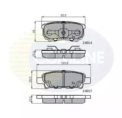 Колодки на тормоз задний дисковый CBP31290 COMLINE