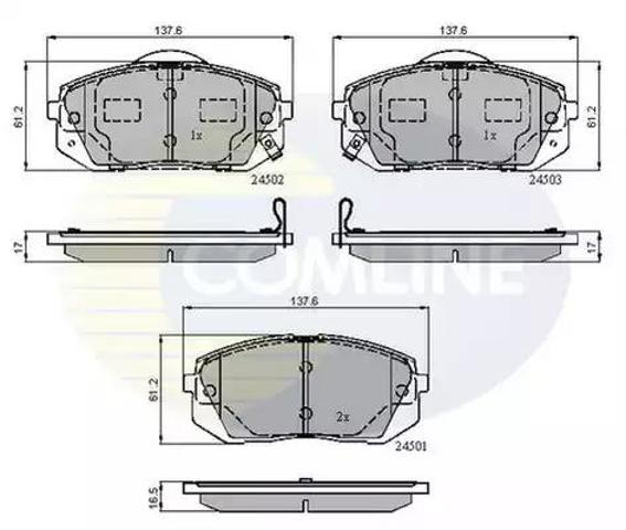 COMLINE CBP31768 Колодки тормозные передние дисковые в наличии Киев