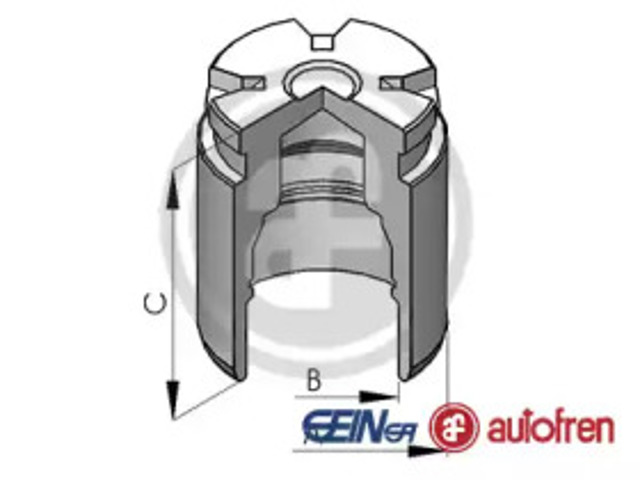 Поршень суппорта тормозного, заднего D025642 AUTOFREN