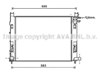 Радиатор охлаждения DAA2008 AVA