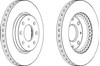 Диск тормозной передний DDF1528 FERODO