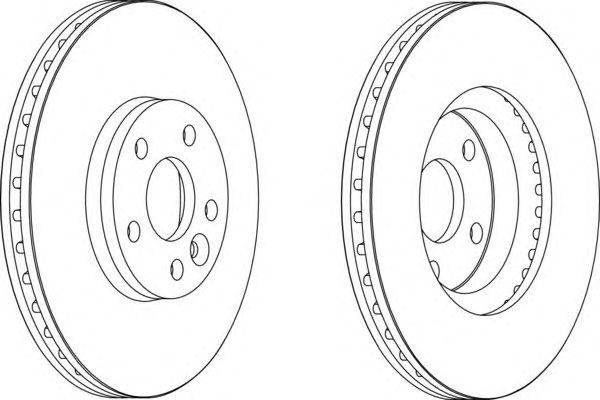 Ротор тормозной DDF1567 FERODO