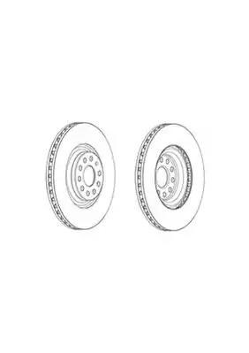 Диск тормозной передний DDF2000C FERODO
