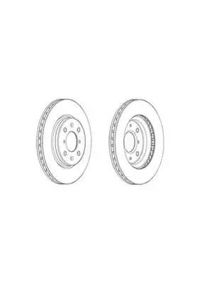 Тормоз дисковый передний DDF2070C FERODO