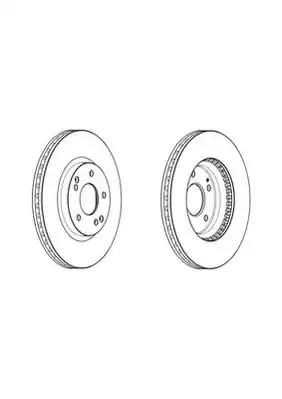 DDF2091C FERODO Передние тормозные диски купить в Киев