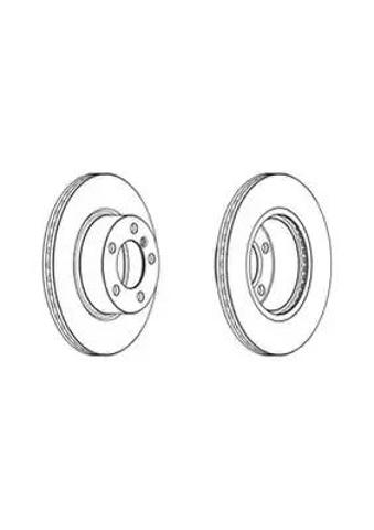 Тормоз дисковый передний DDF2195C FERODO