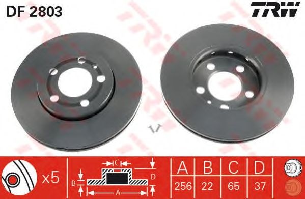 Тормозной диск DF2803