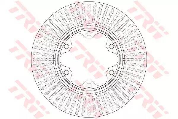 Передний тормозной диск DF6481 TRW
