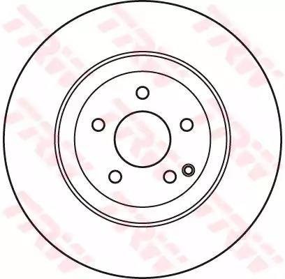 Тормоз дисковый передний DF7351S TRW