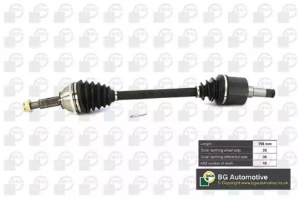 Полуось передняя левая Форд Транзит V