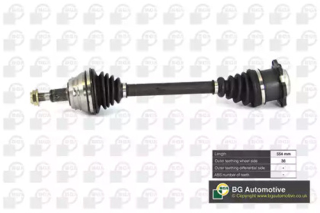 Левая полуось DS9619L BGA
