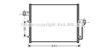 Радиатор охлаждения кондиционера DW5082 AVA