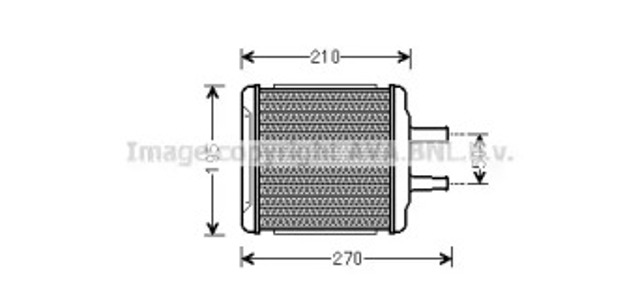 Радиатор печки (отопителя) DW6088 AVA