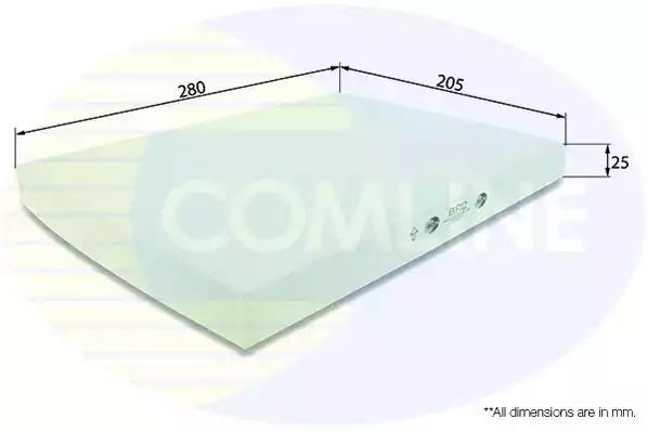 Фильтр воздушный отопителя EKF112 COMLINE