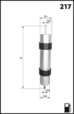 Фильтр топлива ELE6026 MECAFILTER