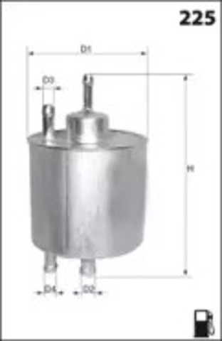 Фильтр топлива ELE6029 MECAFILTER