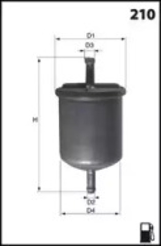 Фильтр тонкой очистки топлива ELE6039 MECAFILTER