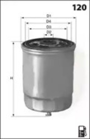 Топливный фильтр ELG5265 MECAFILTER
