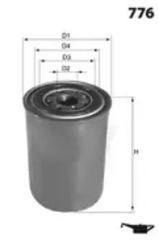 MECAFILTER ELH4411 Фильтр масляный в наличии Ирпень