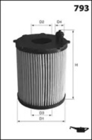 Маслофильтр ELH4425 MECAFILTER