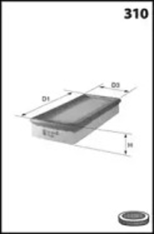 Элемент воздушного фильтра ELP3540 MECAFILTER