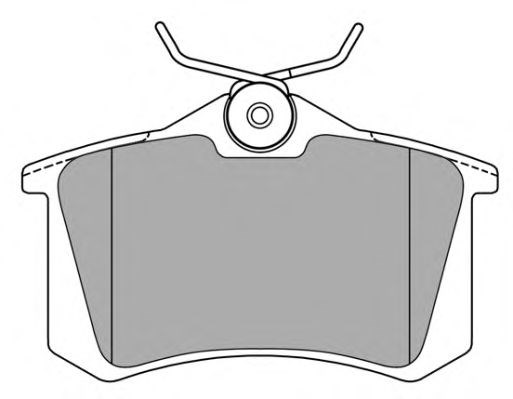 Комплект тормозных колодок FBP-0575