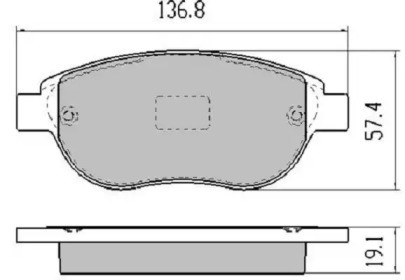 Колодки передние FBP1217 FREMAX