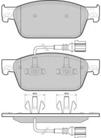 Передние тормозные колодки FBP1672 FREMAX