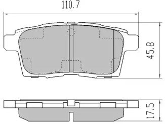 Колодки гальмові задні, дискові FBP1842 Fremax