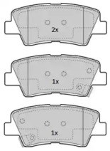 Задние дисковые колодки FBP1846 FREMAX