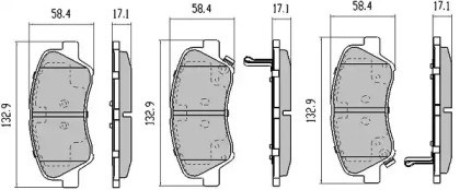 Колодки тормозные передние дисковые FBP5810 FREMAX