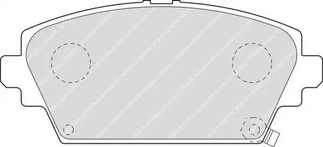 Передние тормозные колодки FDB1439 FERODO