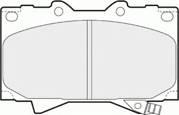 Передние тормозные колодки FDB1456 FERODO
