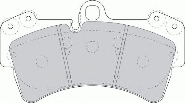 Колодки передние FDB1626 FERODO