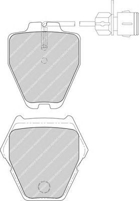 Передние тормозные колодки FDB1710 FERODO