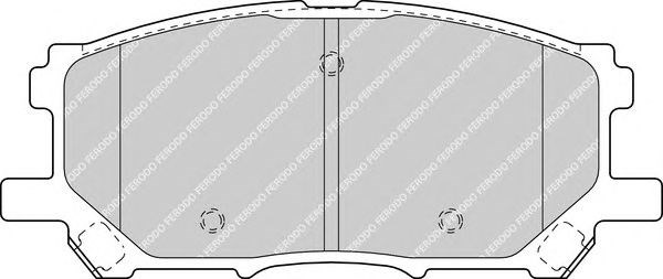 Тормозные колодки FDB1715 FERODO