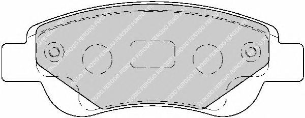 Передние тормозные колодки FDB1790 FERODO